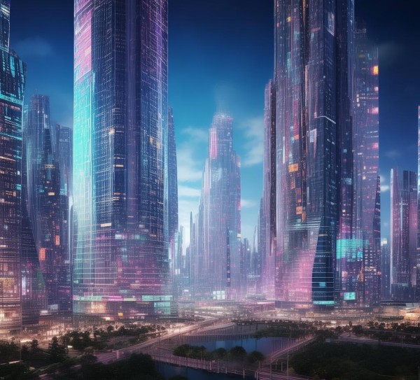 未来壁纸,科技与建筑的创新之光 未来壁纸,科技与建筑的创新之光